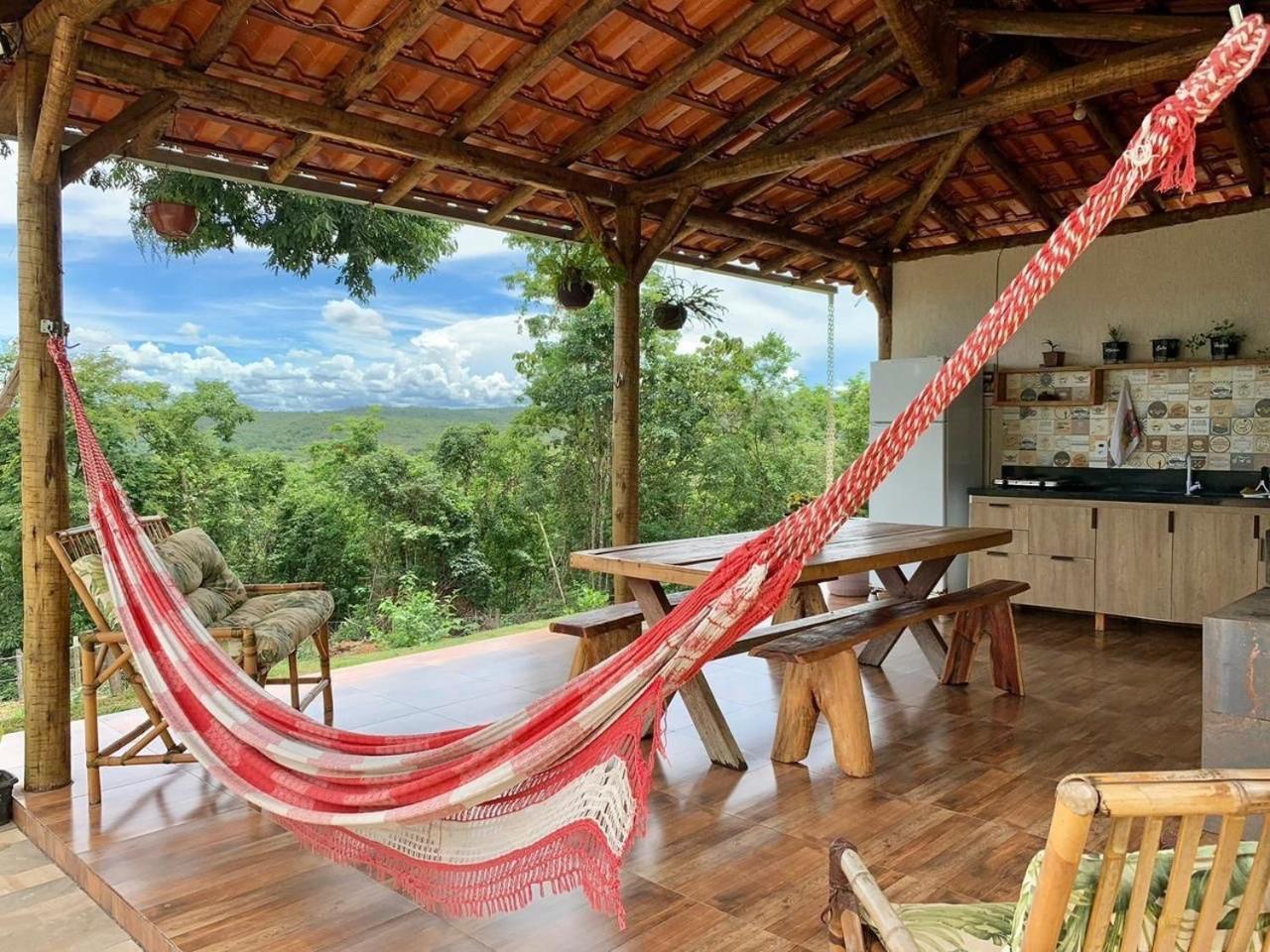 Chale Com Jacuzzi Vista Do Lago Alexania Экстерьер фото